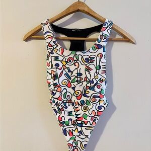 Colorful Vintage Women's Bodysuit